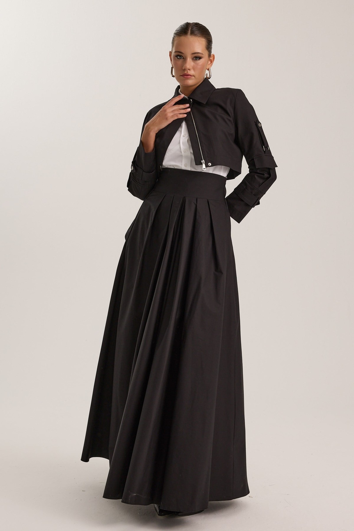 The Reform Maxi Skirt Black