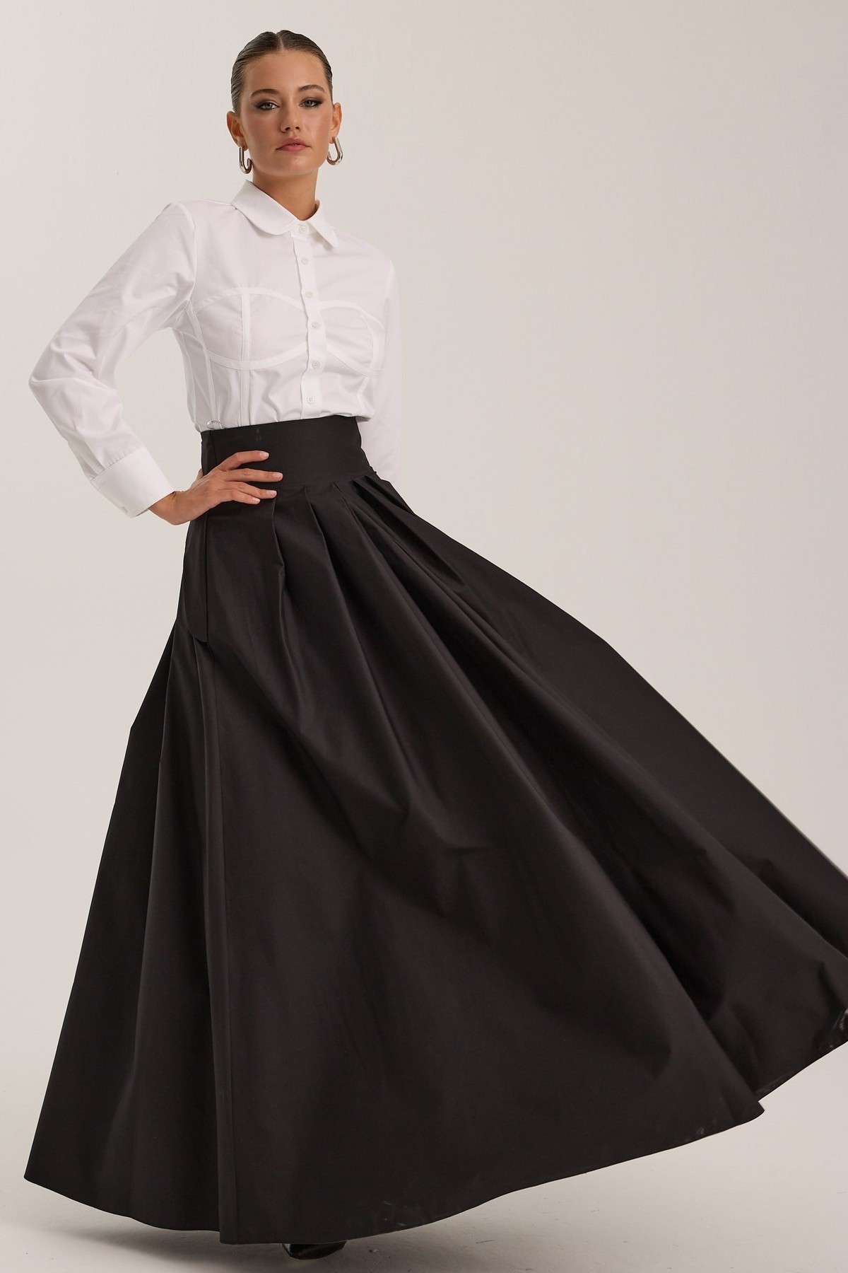 The Reform Maxi Skirt Black