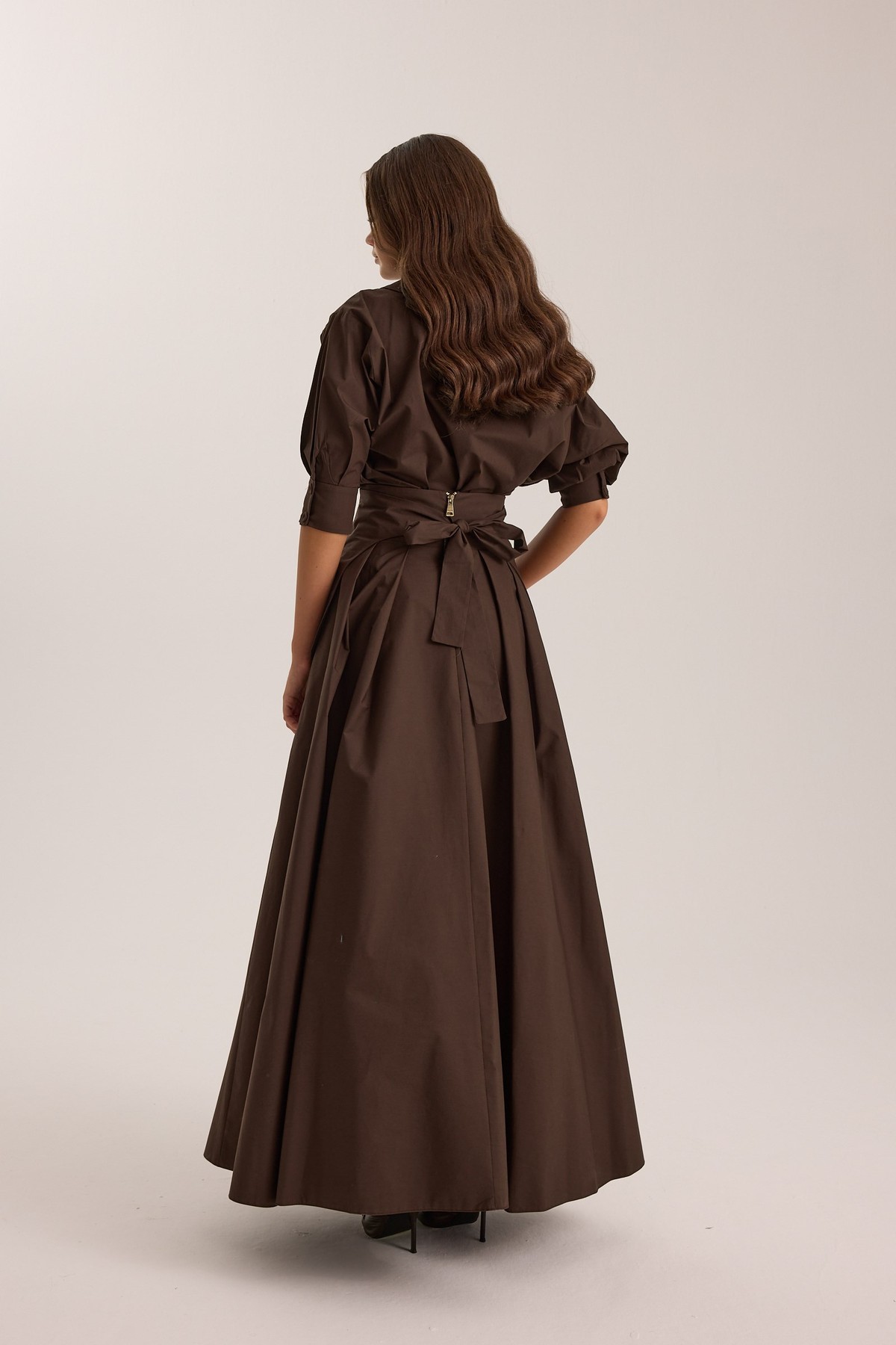 The Reform Maxi Skirt Brown