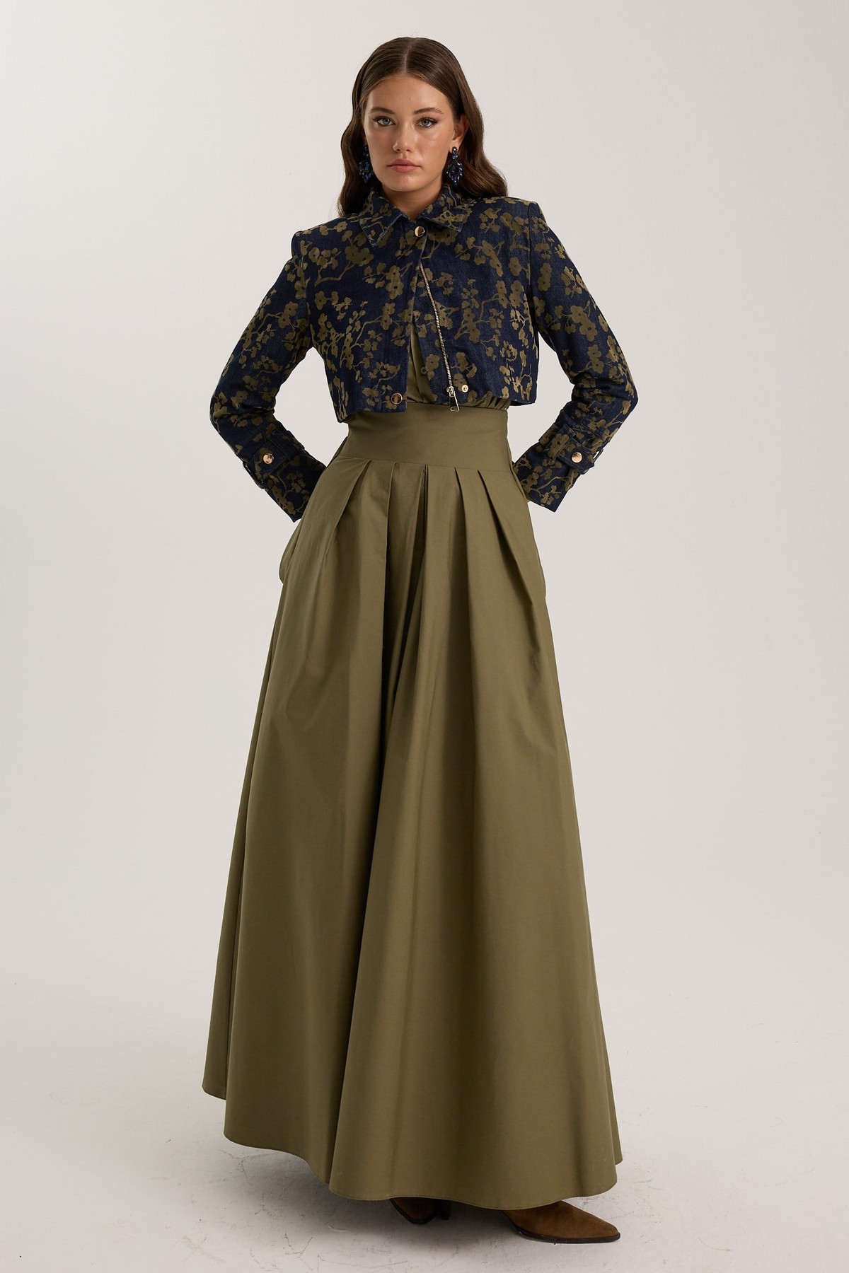The Reform Maxi Skirt Khaki
