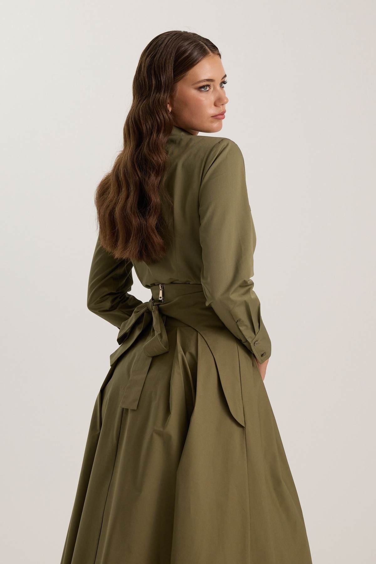 The Reform Maxi Skirt Khaki