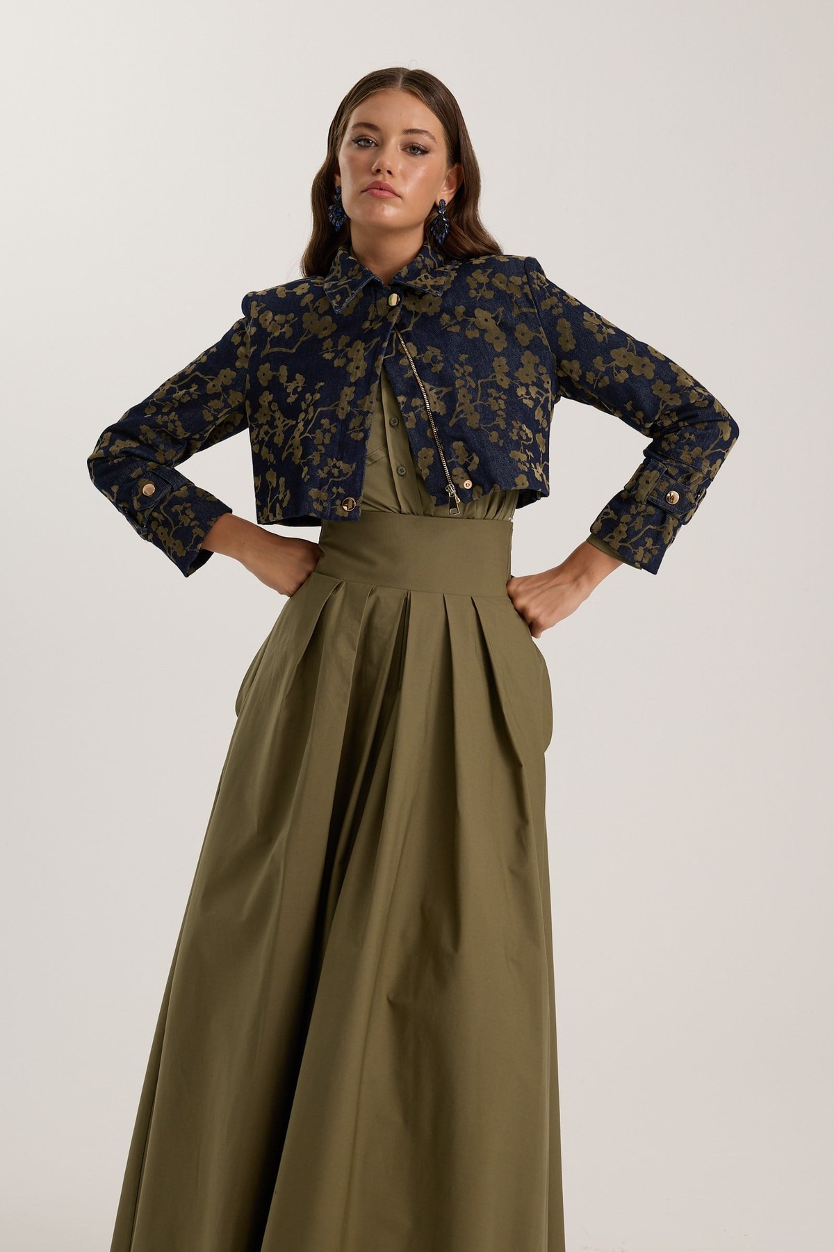 The Reform Maxi Skirt Khaki