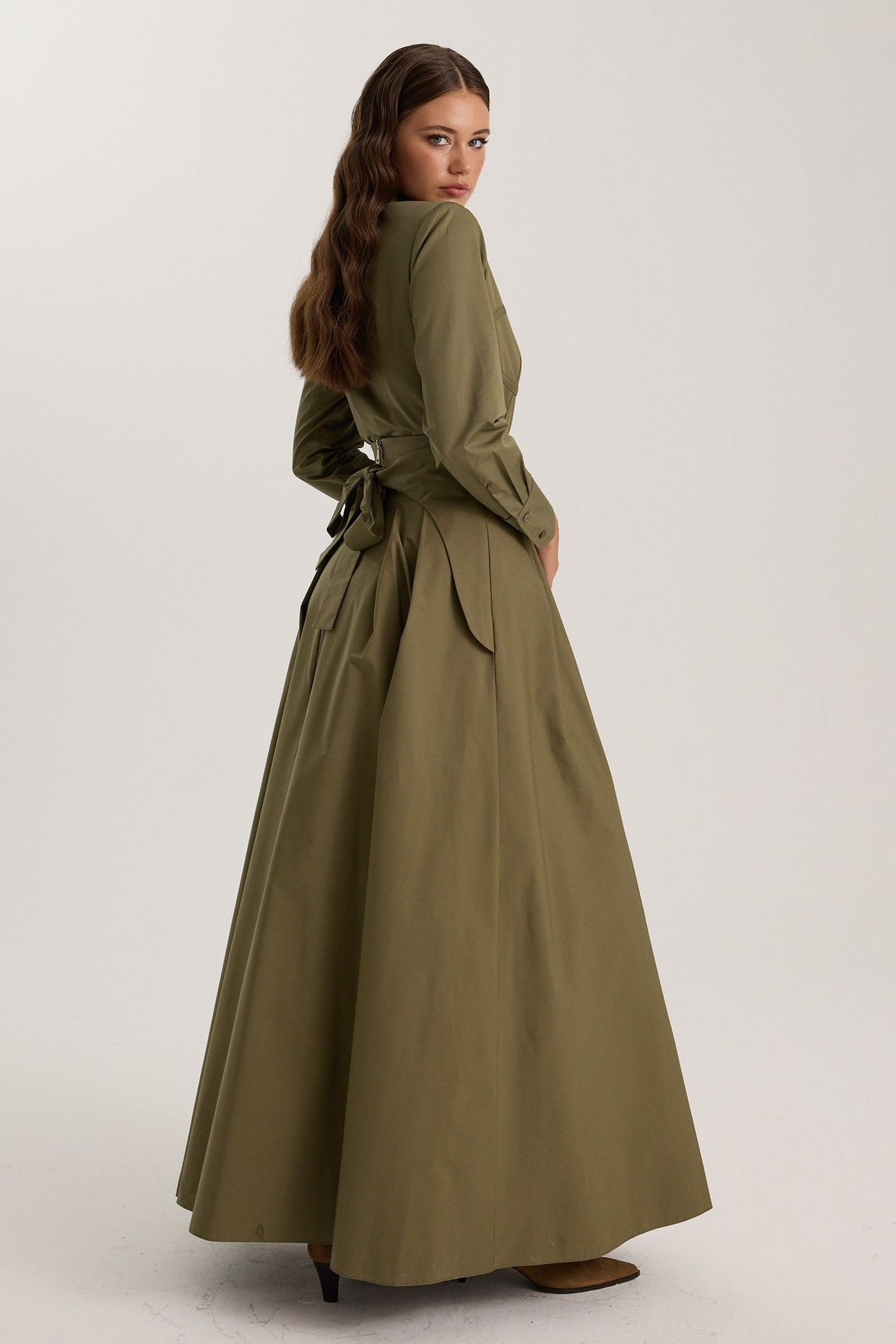 The Reform Maxi Skirt Khaki