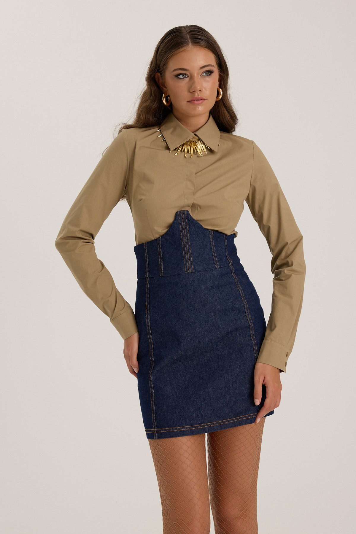 The Slim Shirt Bronze Brown