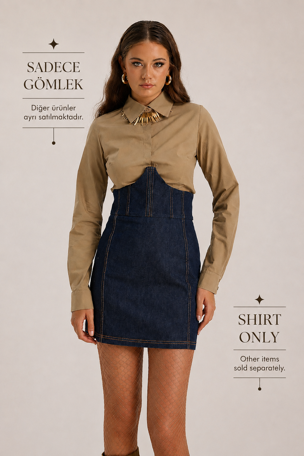 The Slim Shirt Bronze Brown