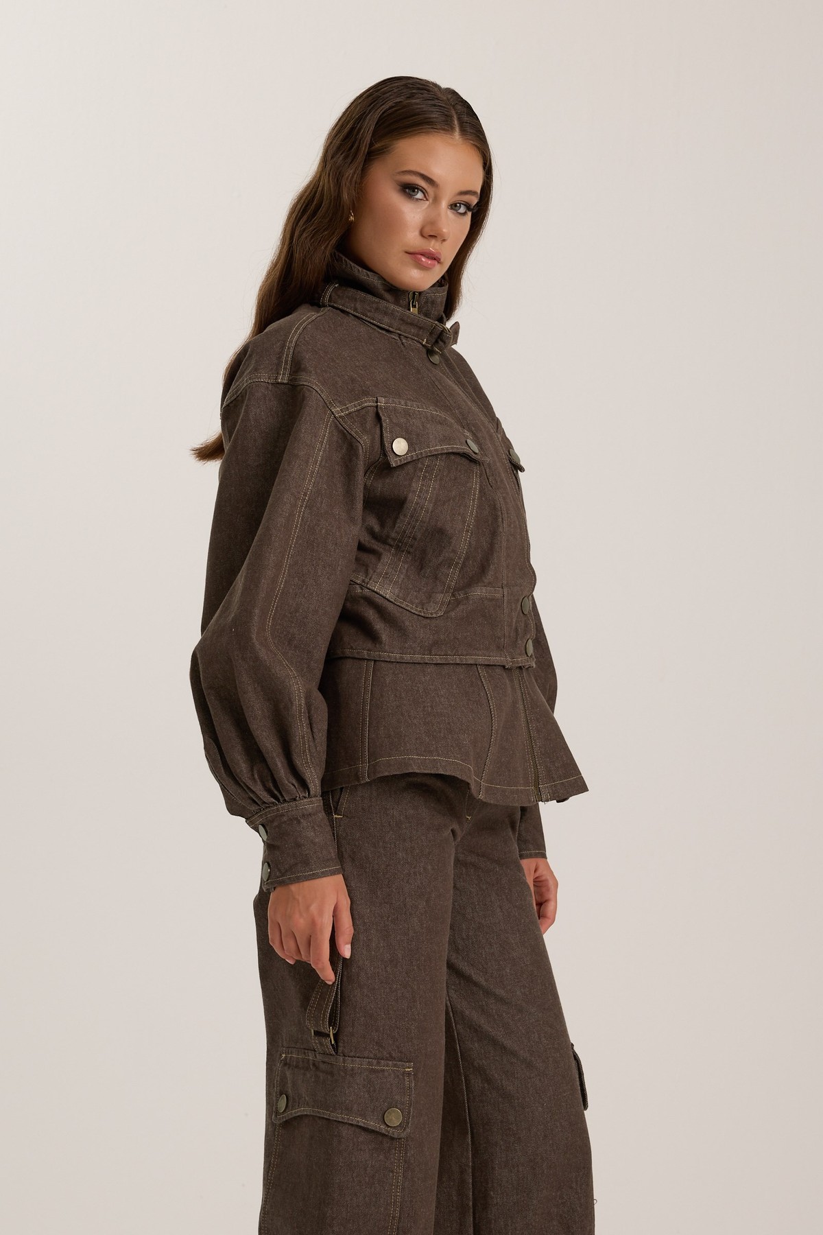 The Stand Denim Jacket CHOCOLATE