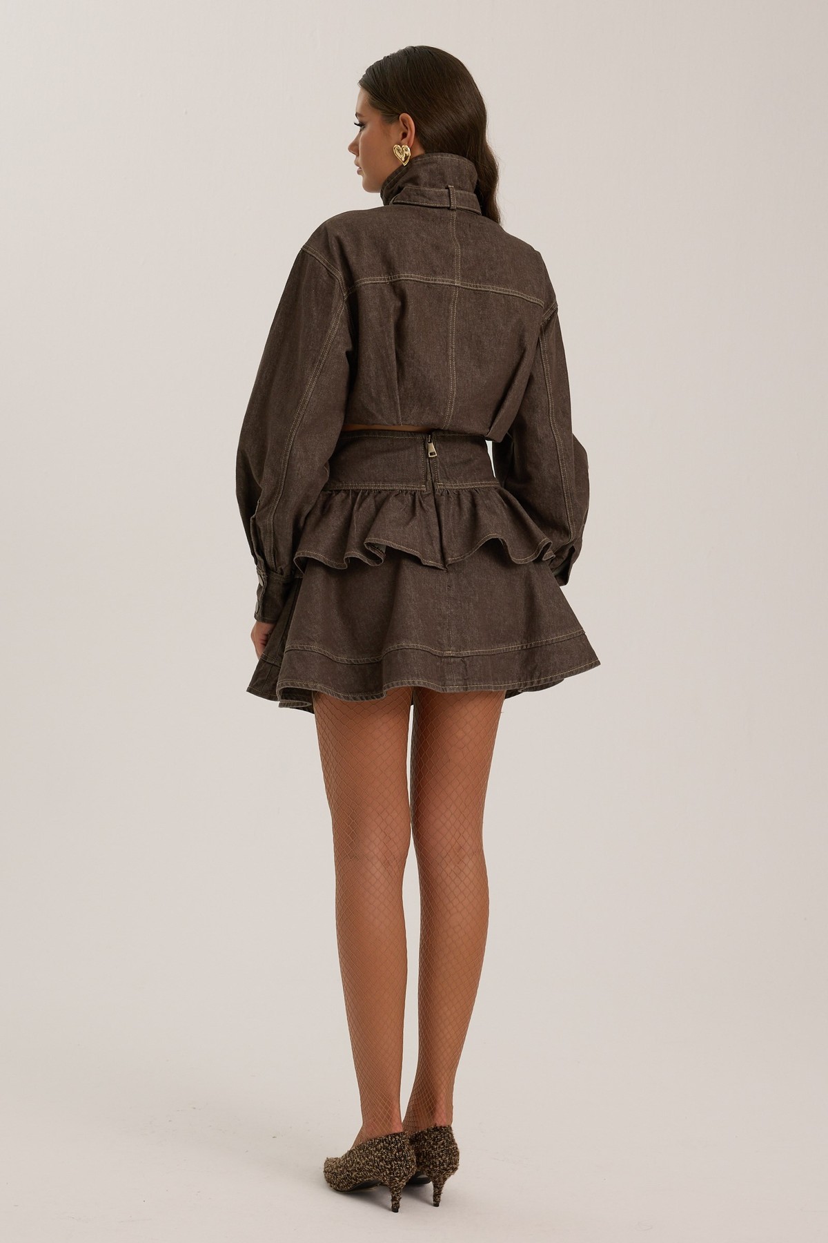 The Stand Denim Jacket CHOCOLATE