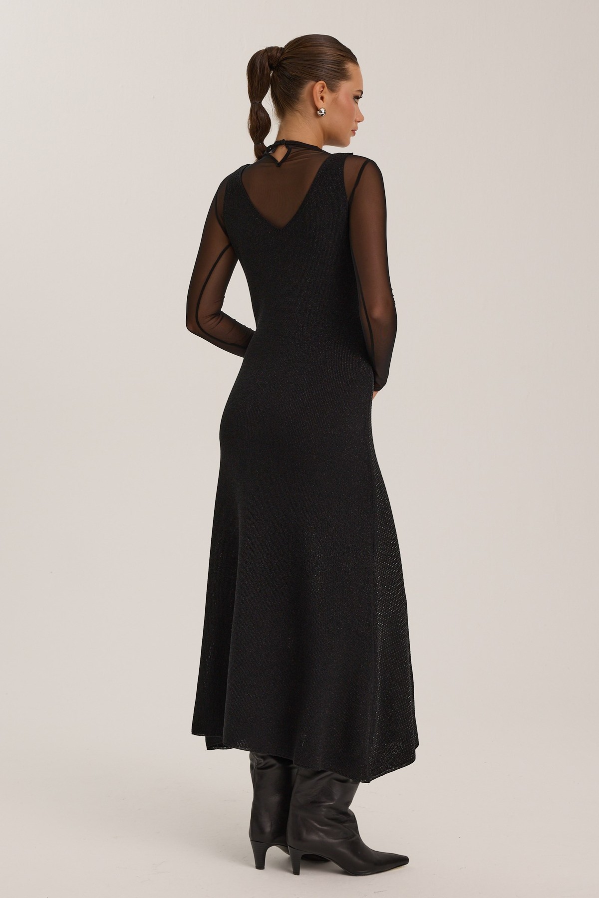 The Stardust Knit Maxi Dress Black