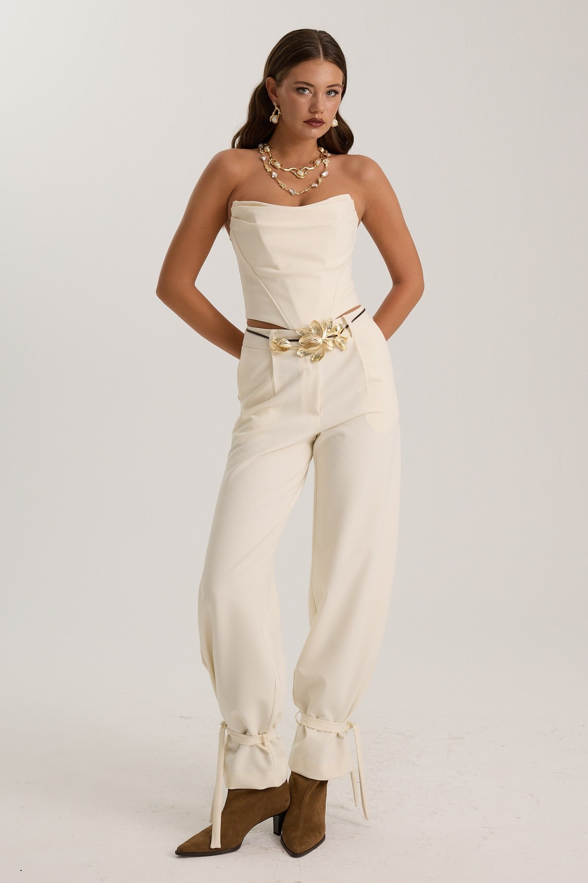 The Statement Pant Ecru