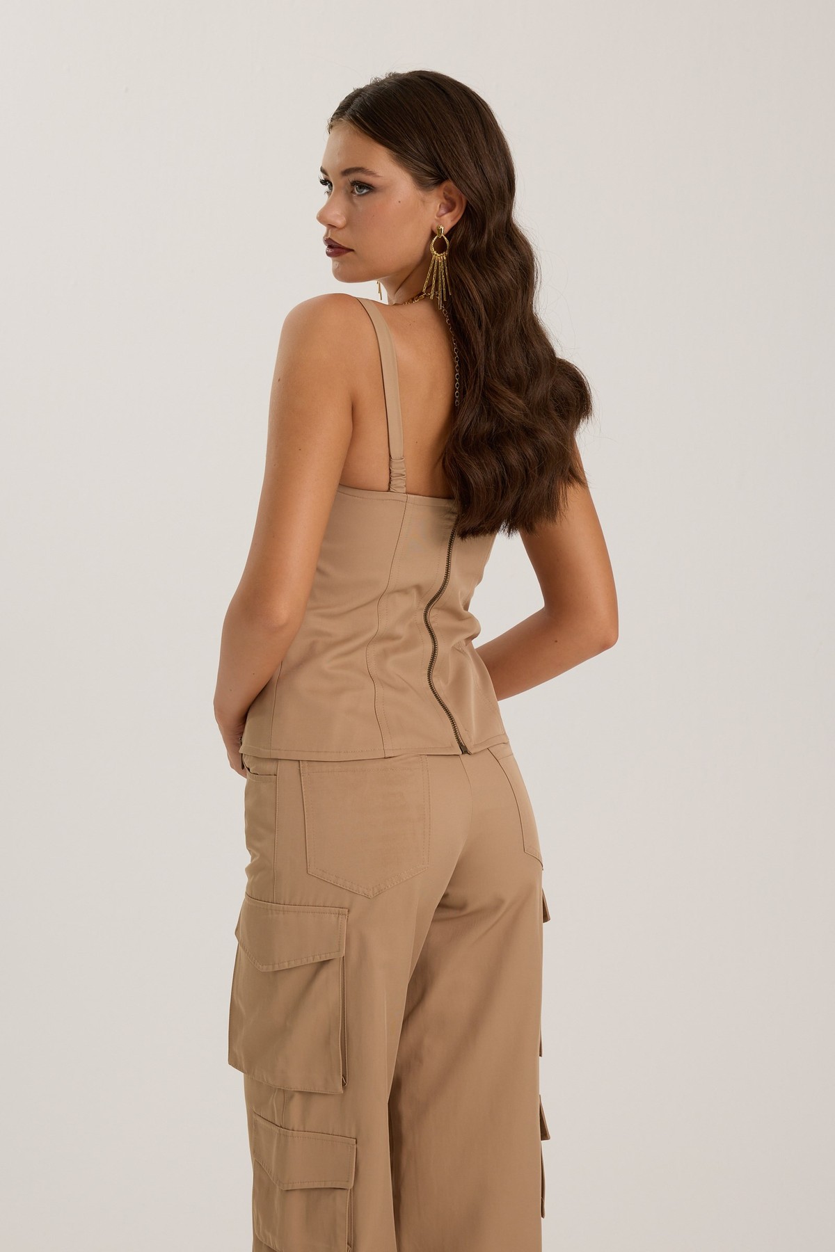 The Volume Bustier Bronze Brown