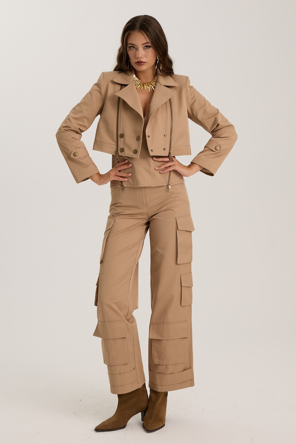 The Volume Jacket Bronze Brown