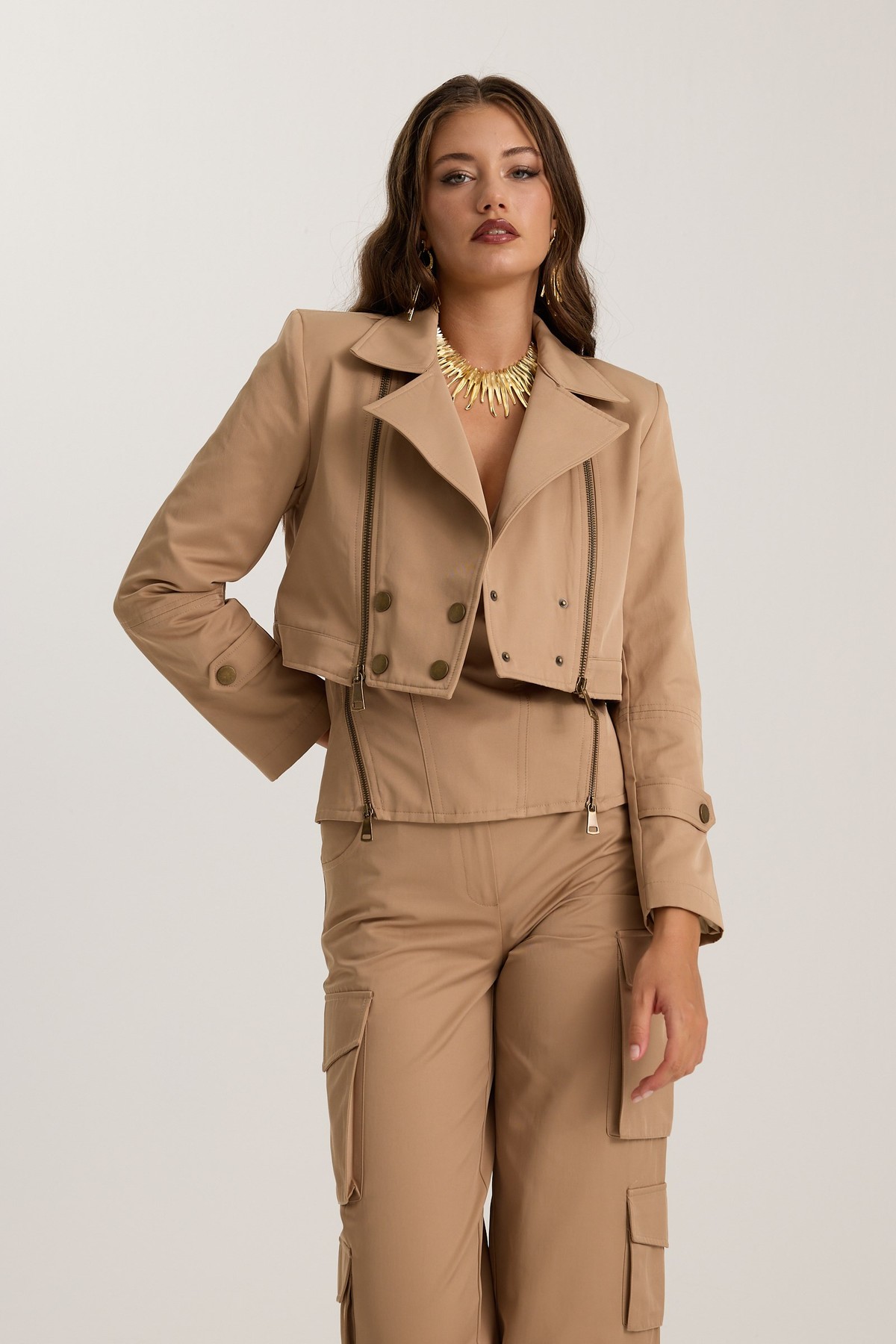 The Volume Jacket Bronze Brown