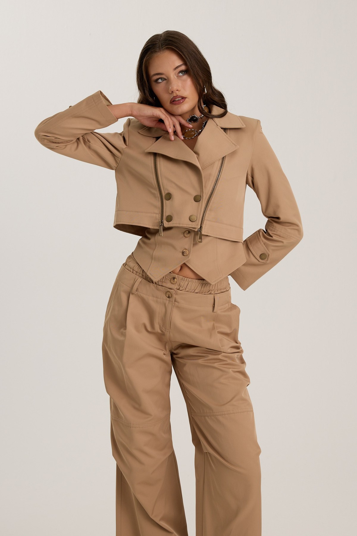 The Volume Jacket Bronze Brown