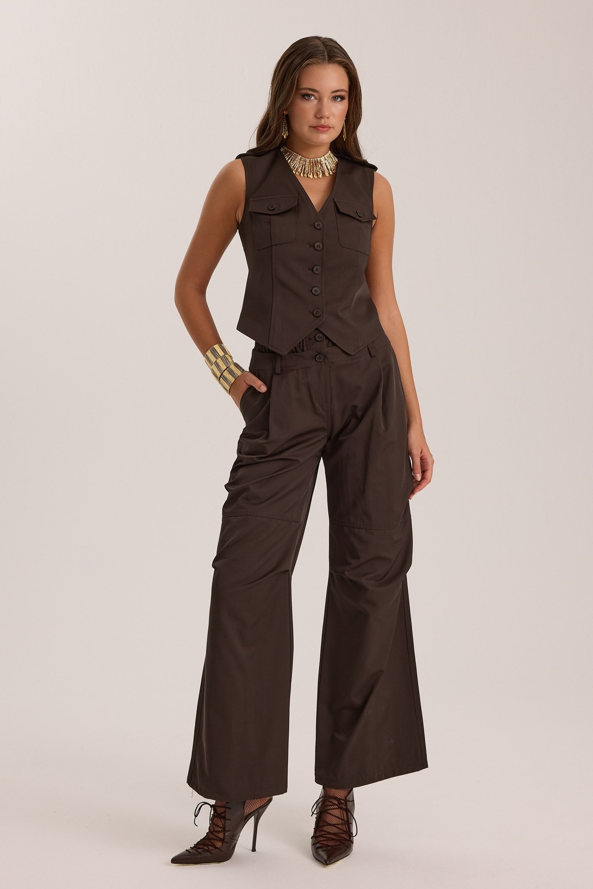 The Volume Pant Brown
