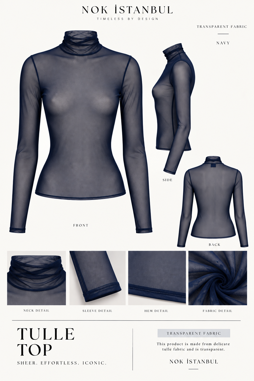 The Whisper Blouse Dark Blue