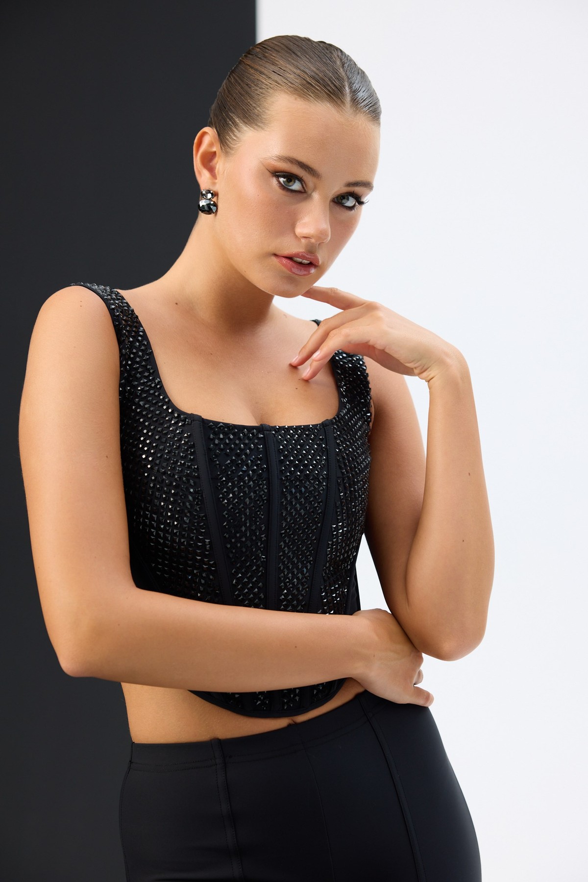 Tyla Winter Corset Black