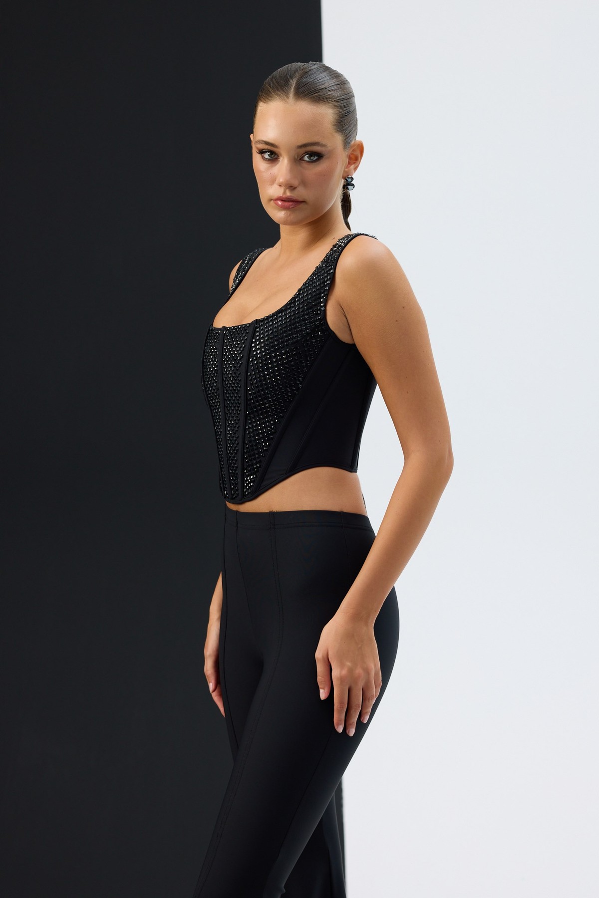 Tyla Winter Corset Black
