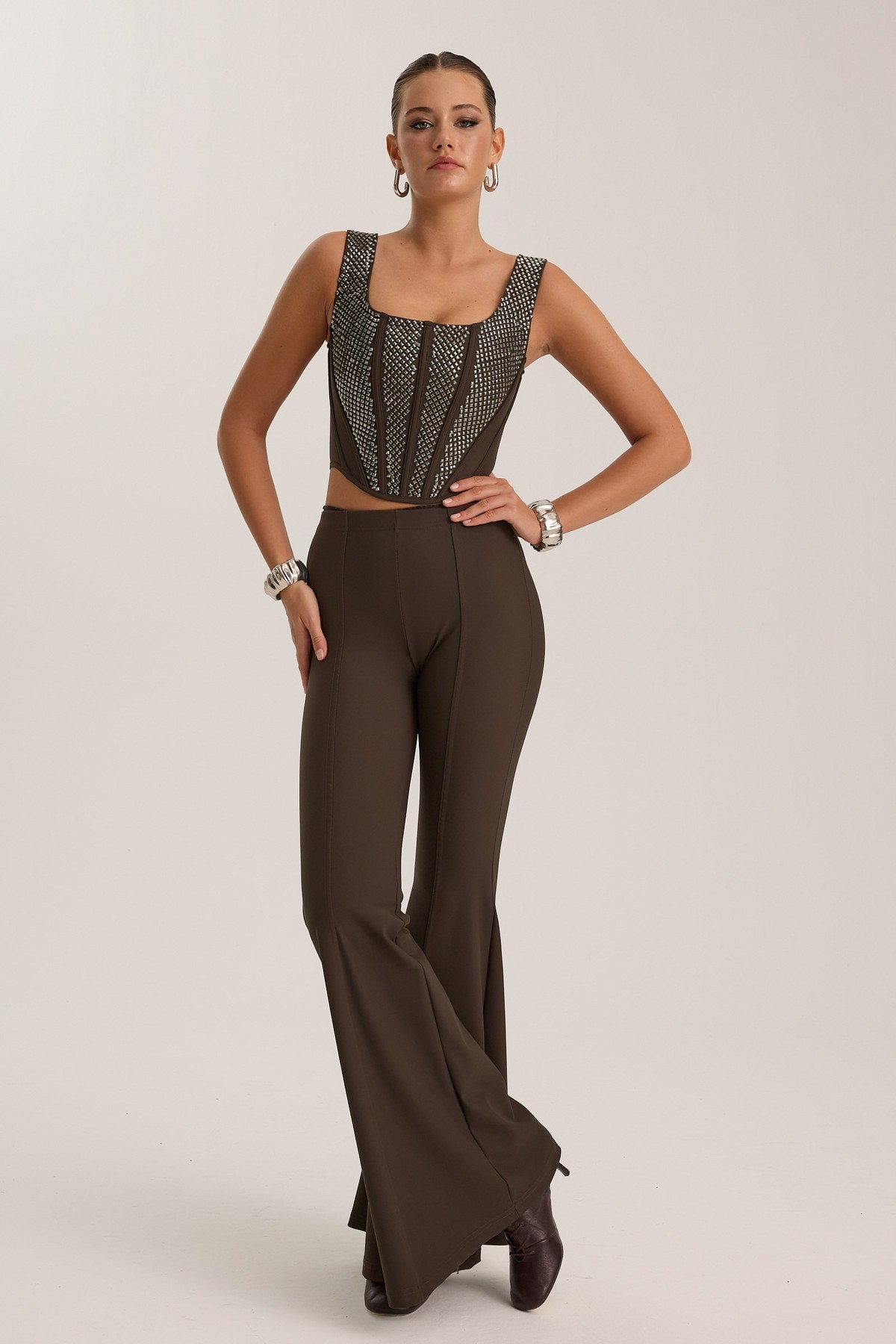 Tyla Winter Corset Brown