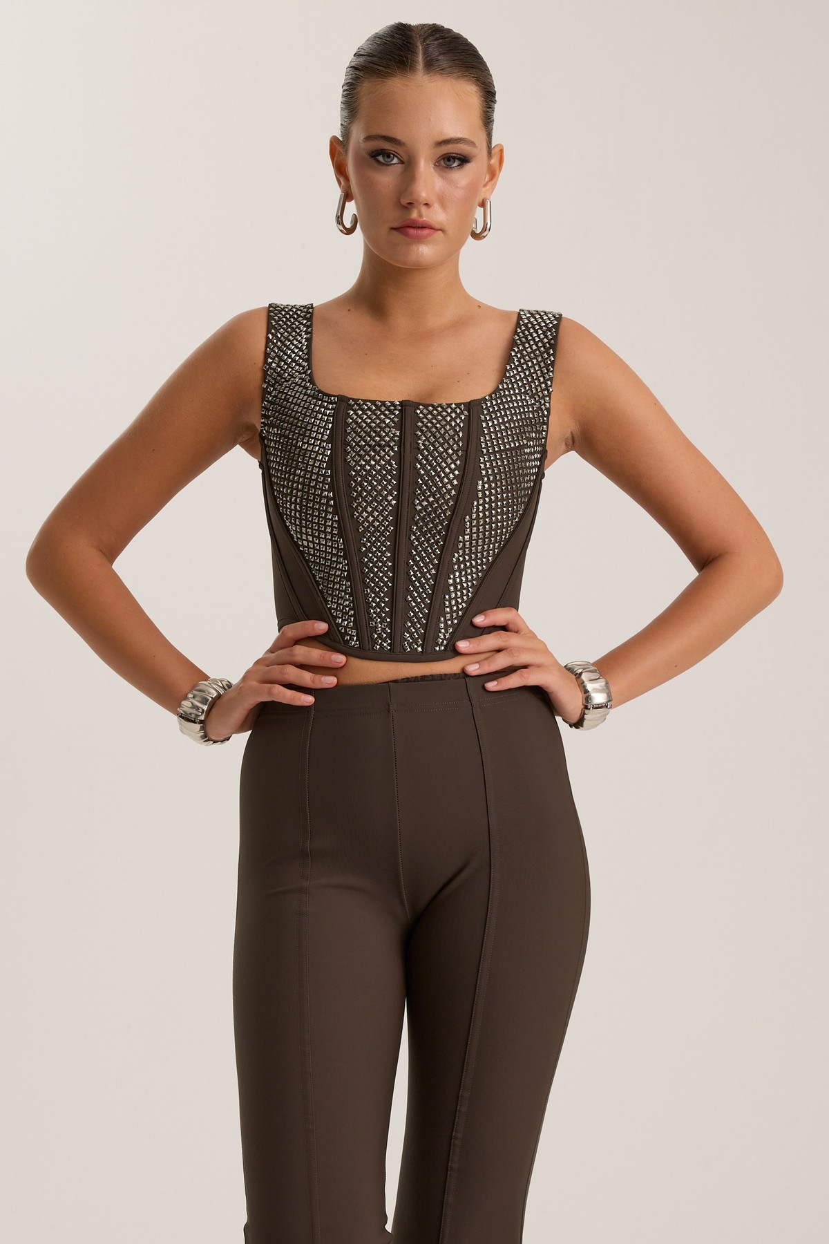 Tyla Winter Corset Brown
