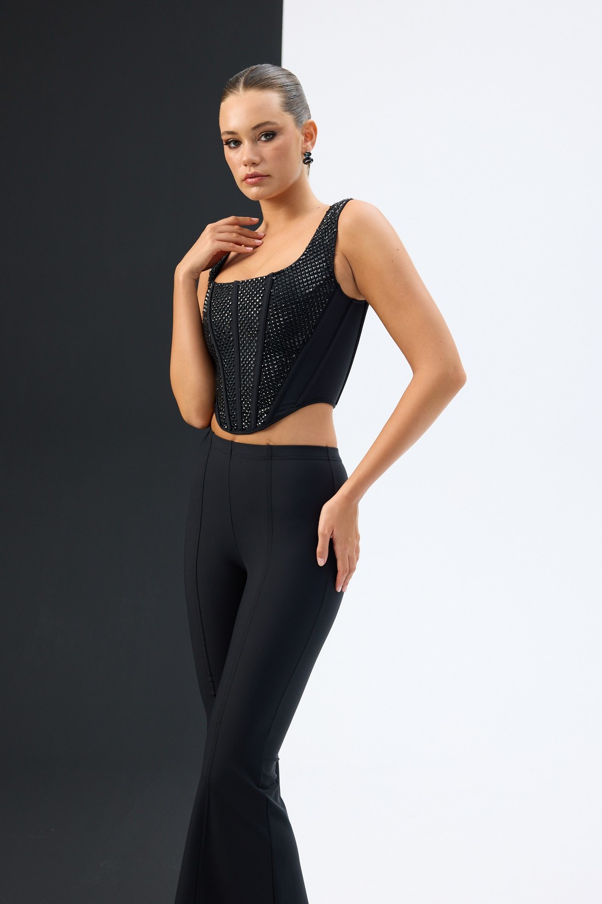 Tyla Winter Lycra Leggings Black