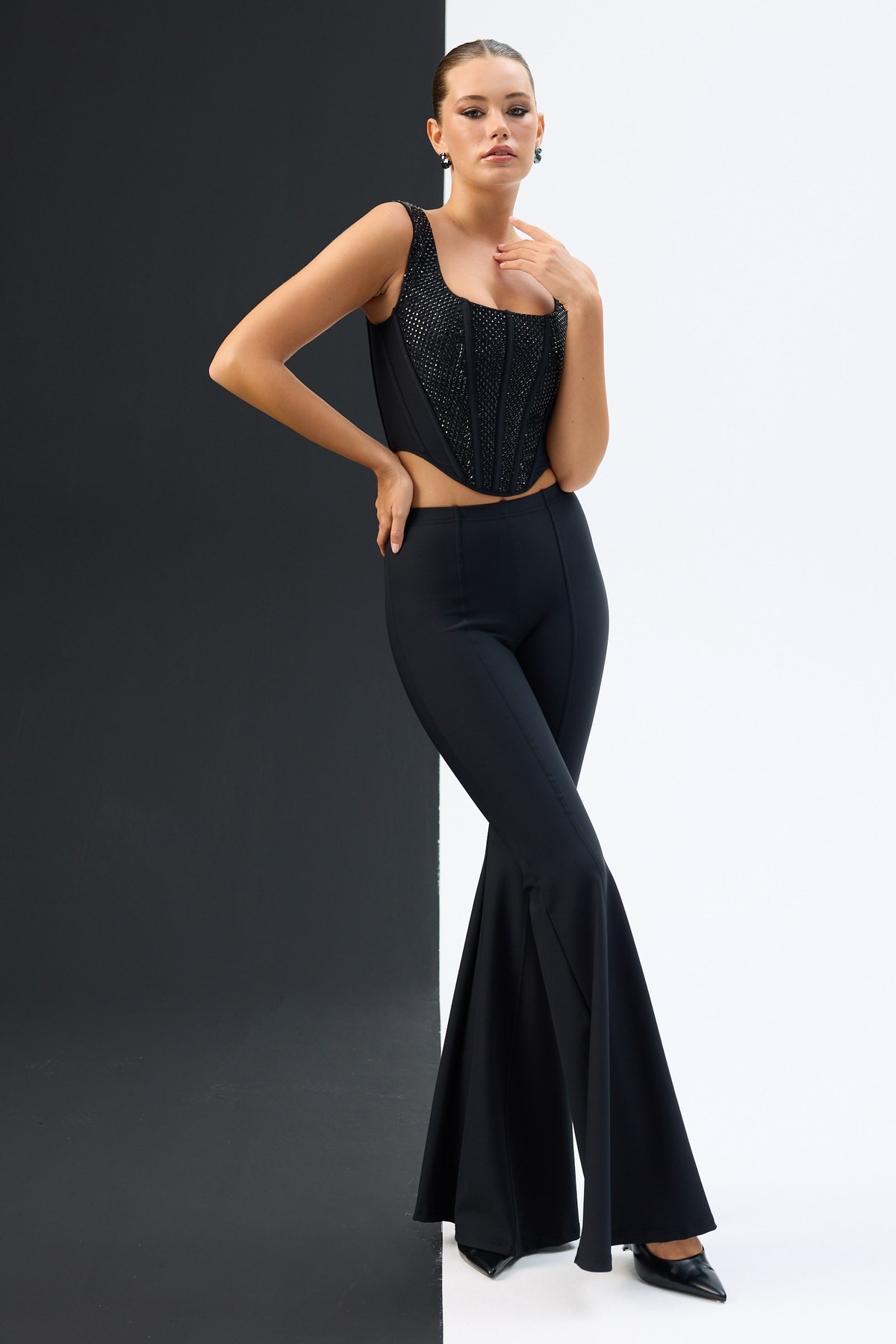 Tyla Winter Lycra Leggings Black