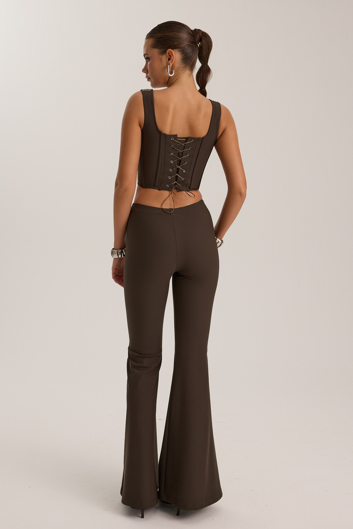 Tyla Winter Lycra Leggings Brown