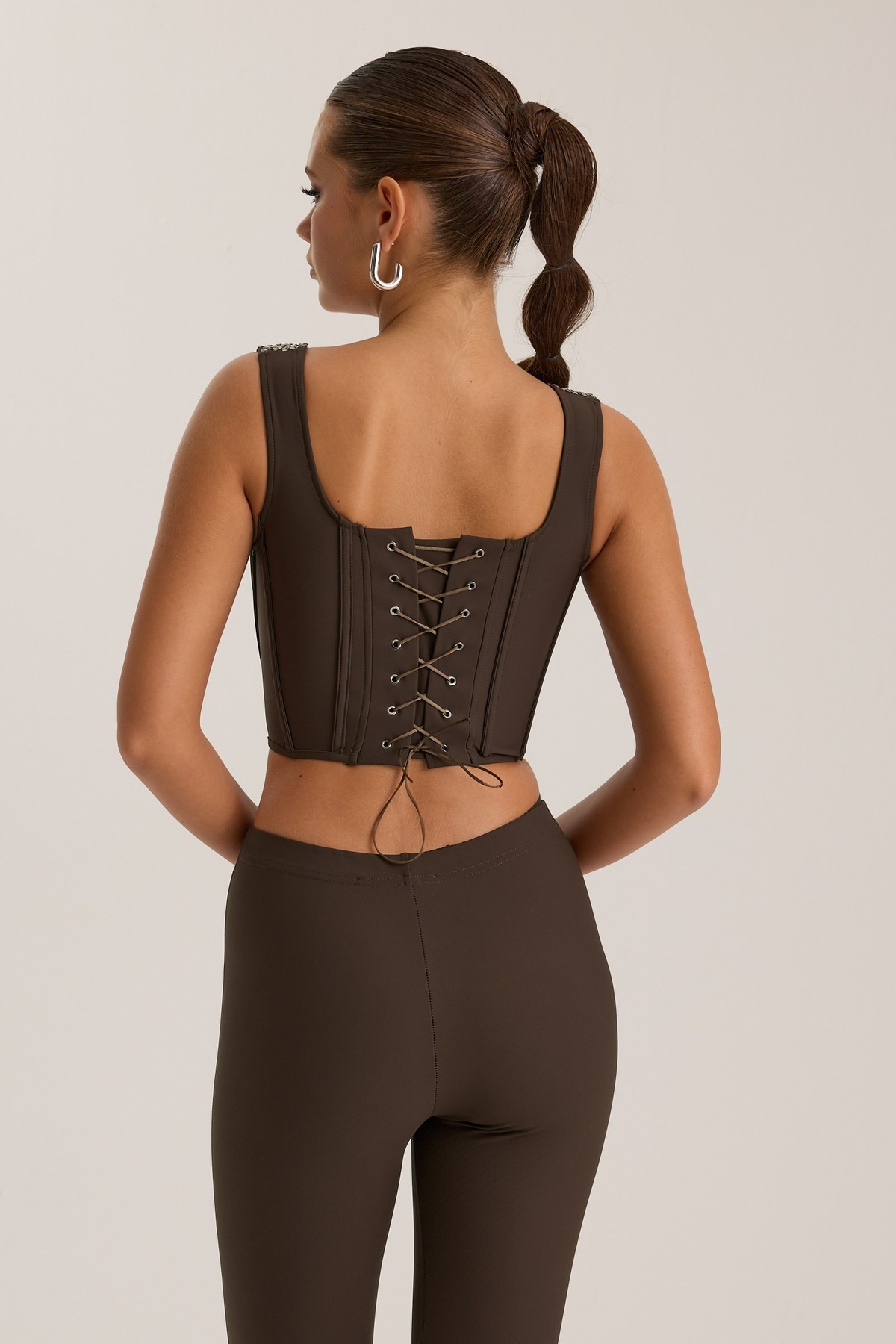 Tyla Winter Lycra Leggings Brown