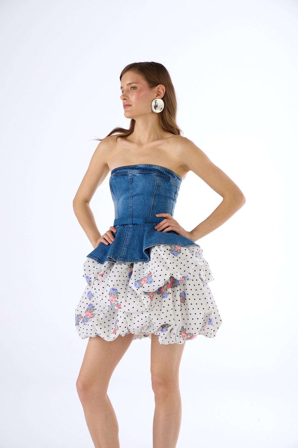 Ultra Fancy Mini Elbise LİGHT BLUE