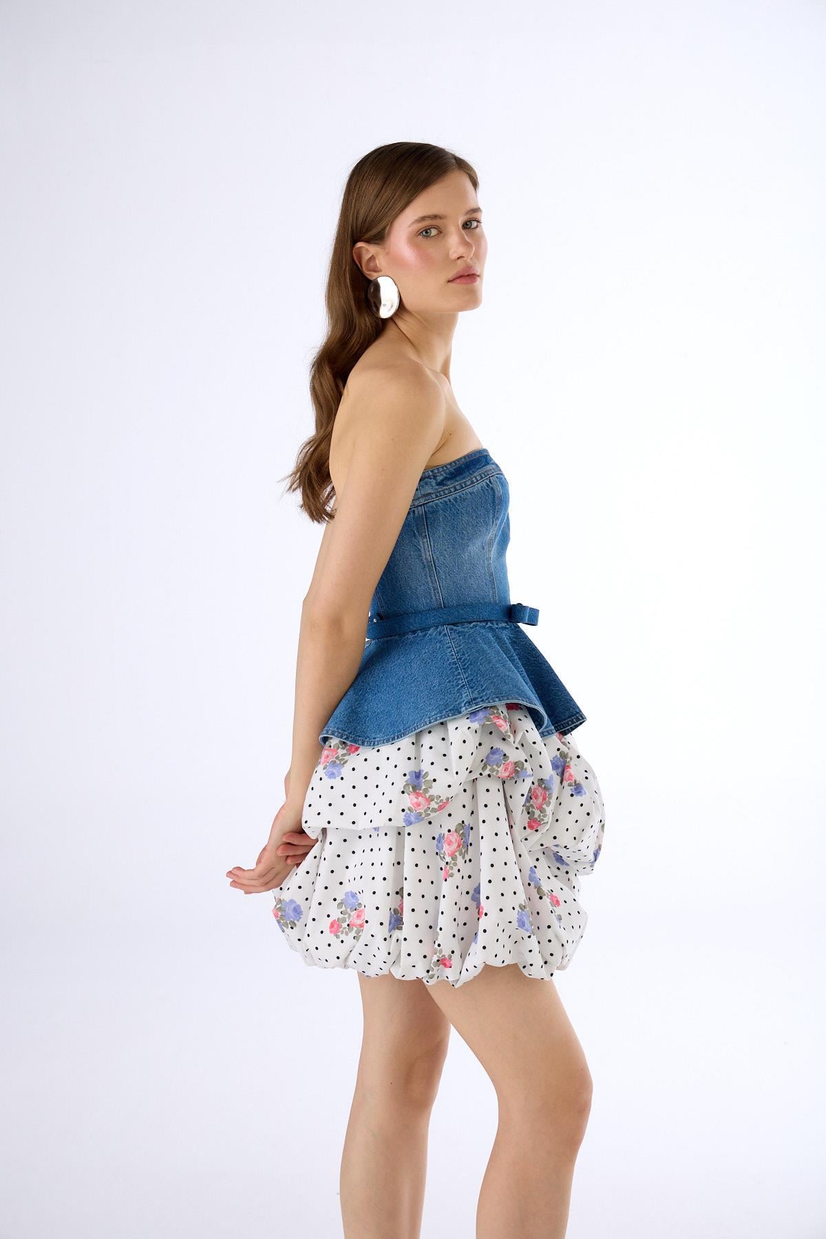 Ultra Fancy Mini Elbise LİGHT BLUE