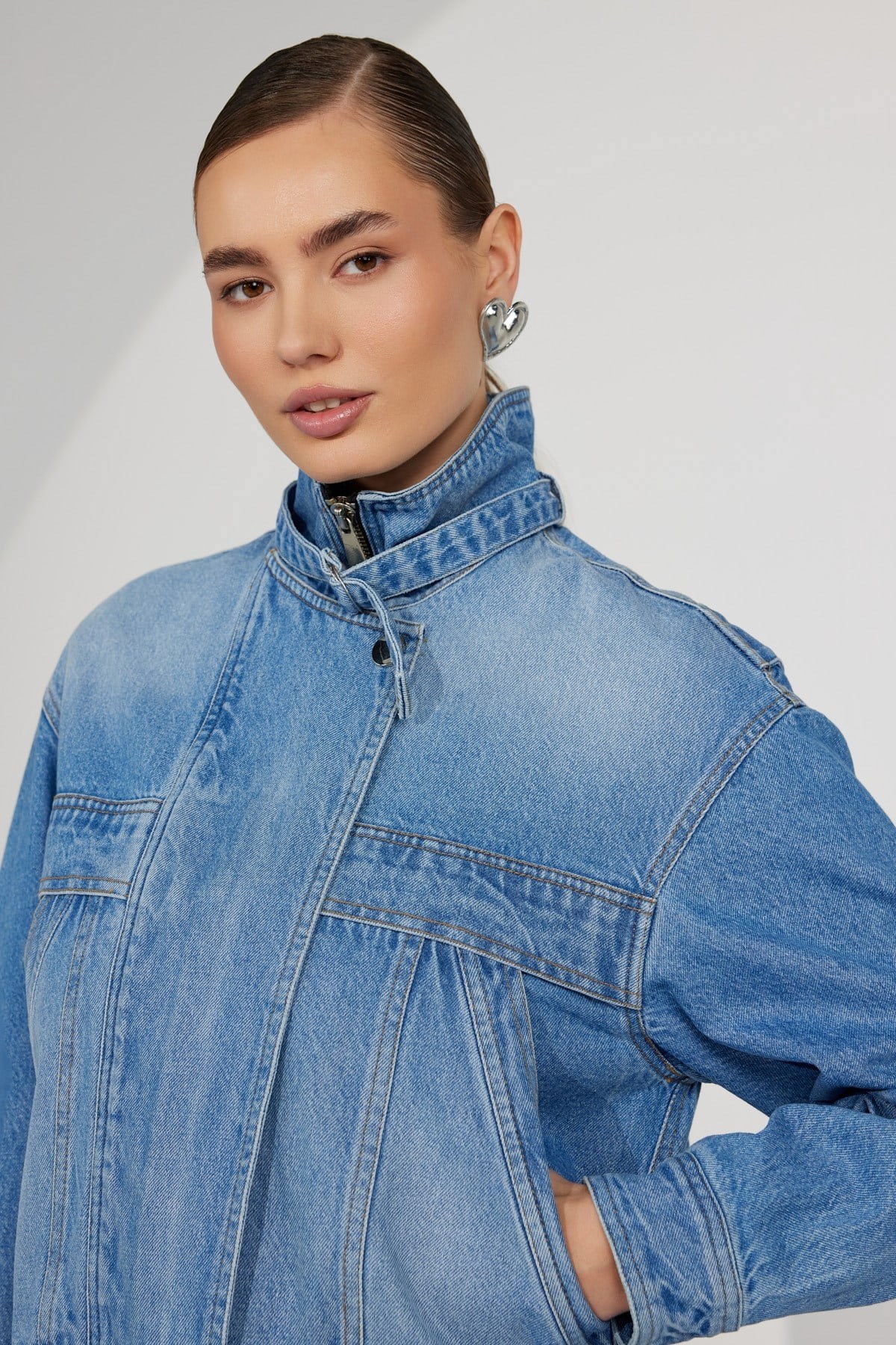 Urban Core Denim Jacket Blue