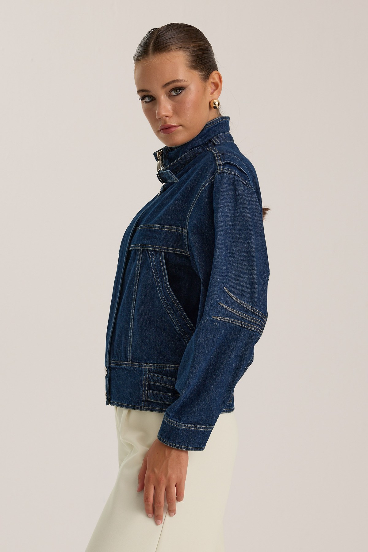 Urban Core Denim Jacket DARK BLUE