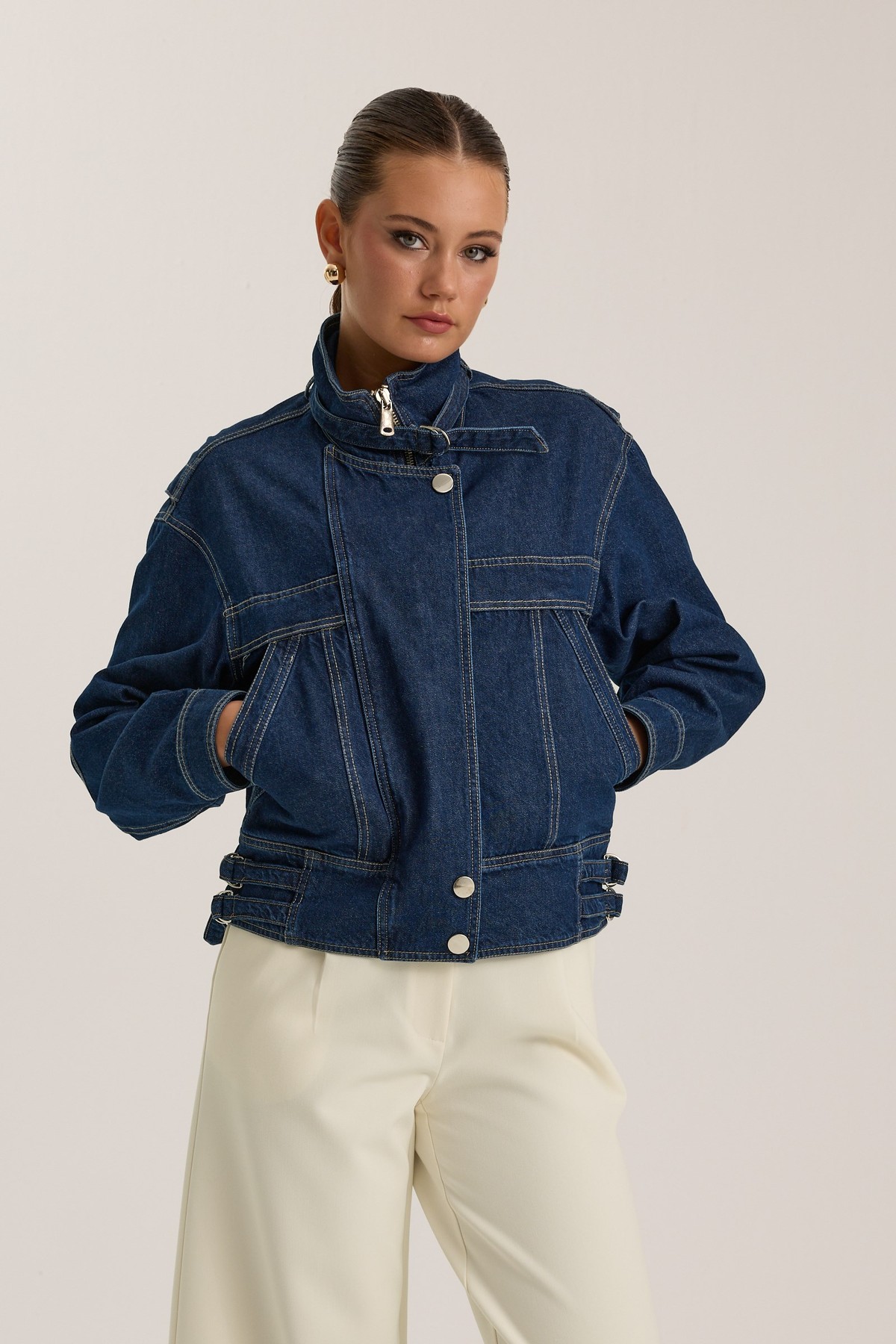 Urban Core Denim Jacket DARK BLUE