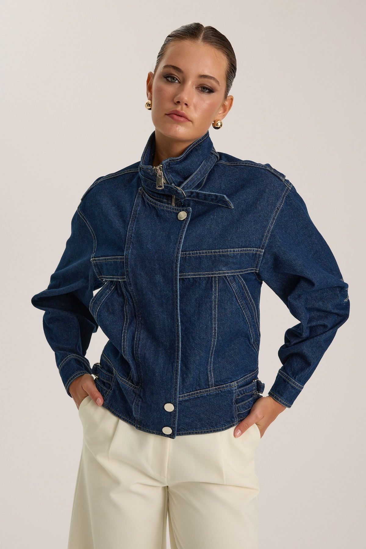 Urban Core Denim Jacket DARK BLUE