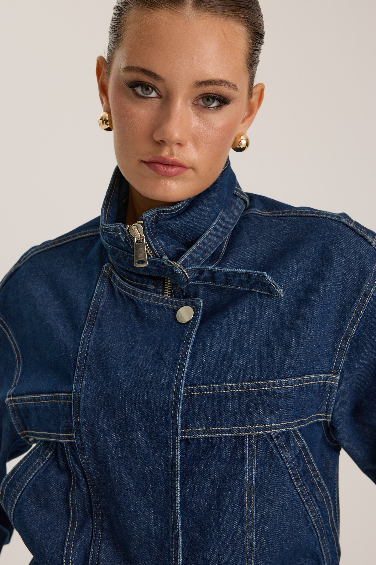 Urban Core Denim Jacket DARK BLUE