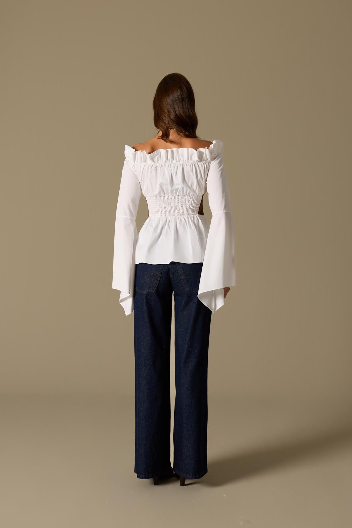 Velvet Roads Denim Pants Denim-Tan