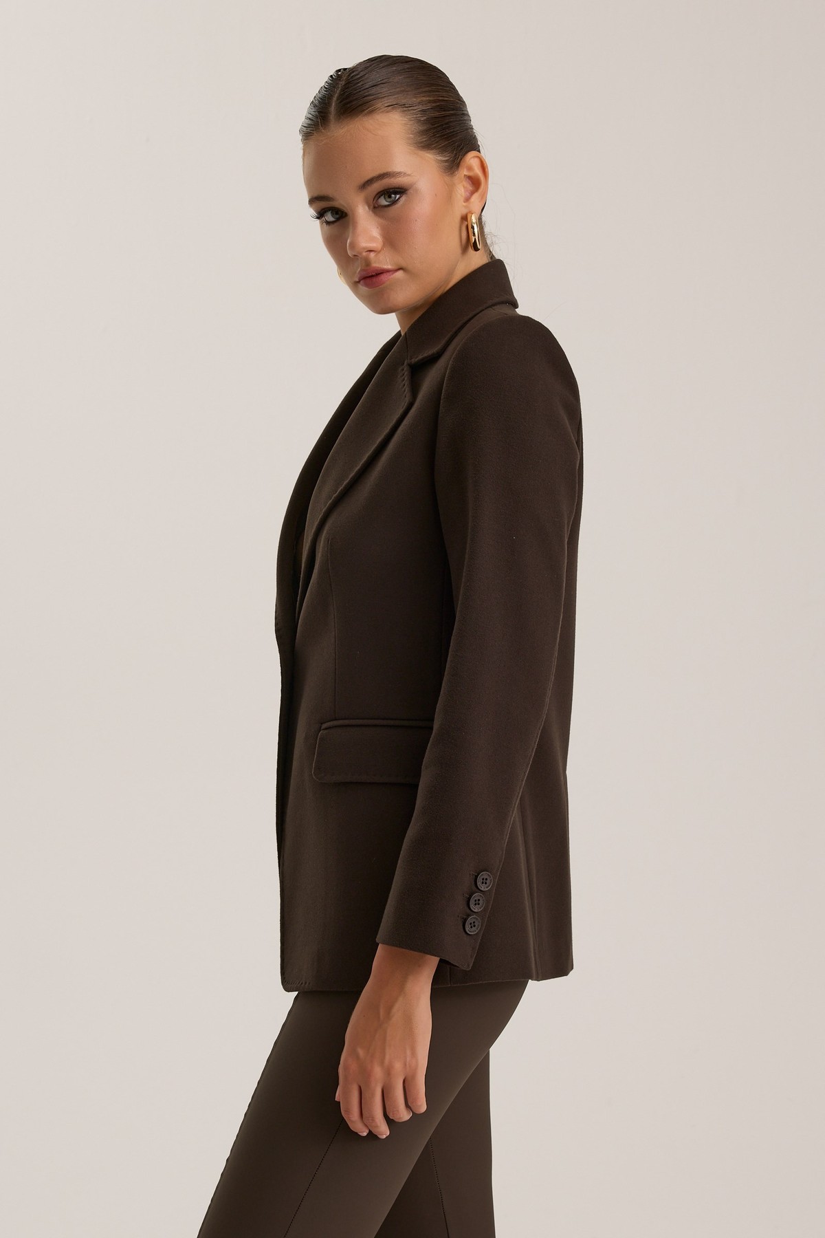 Winter Poise Coat Dark Brown