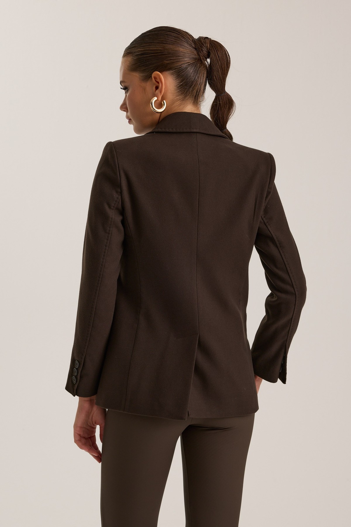 Winter Poise Coat Dark Brown