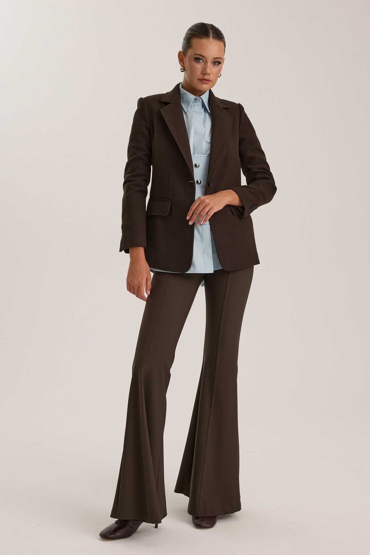 Winter Poise Coat Dark Brown