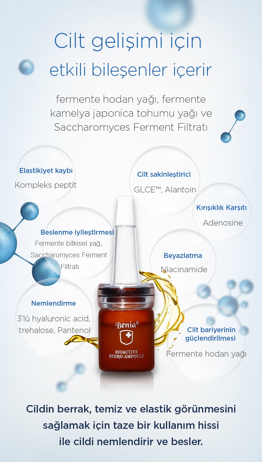 Cilt bariyerini güçlendirme fikrini anlatan destek görseli