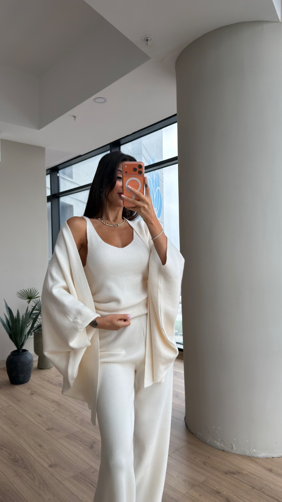 Mirelle Premium Üçlü Takım Ekru