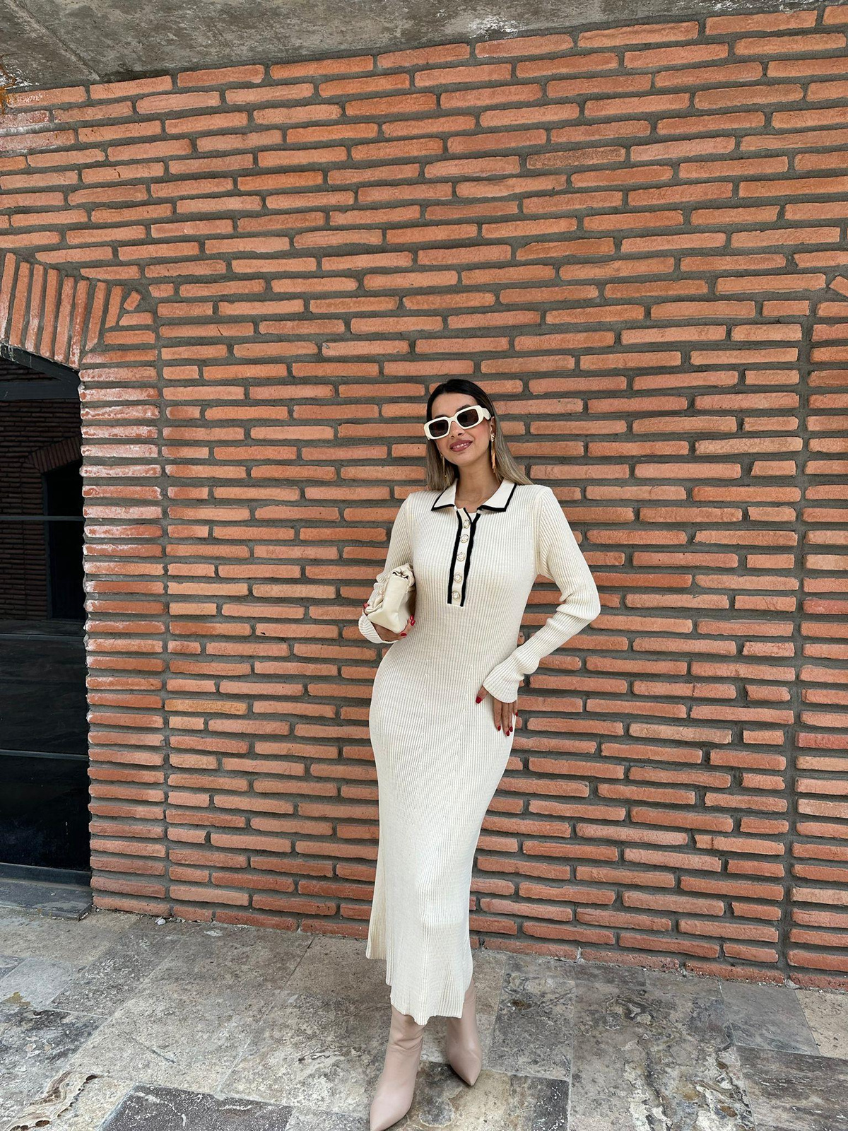 Birita Taş Triko Elbise kelb1033ist