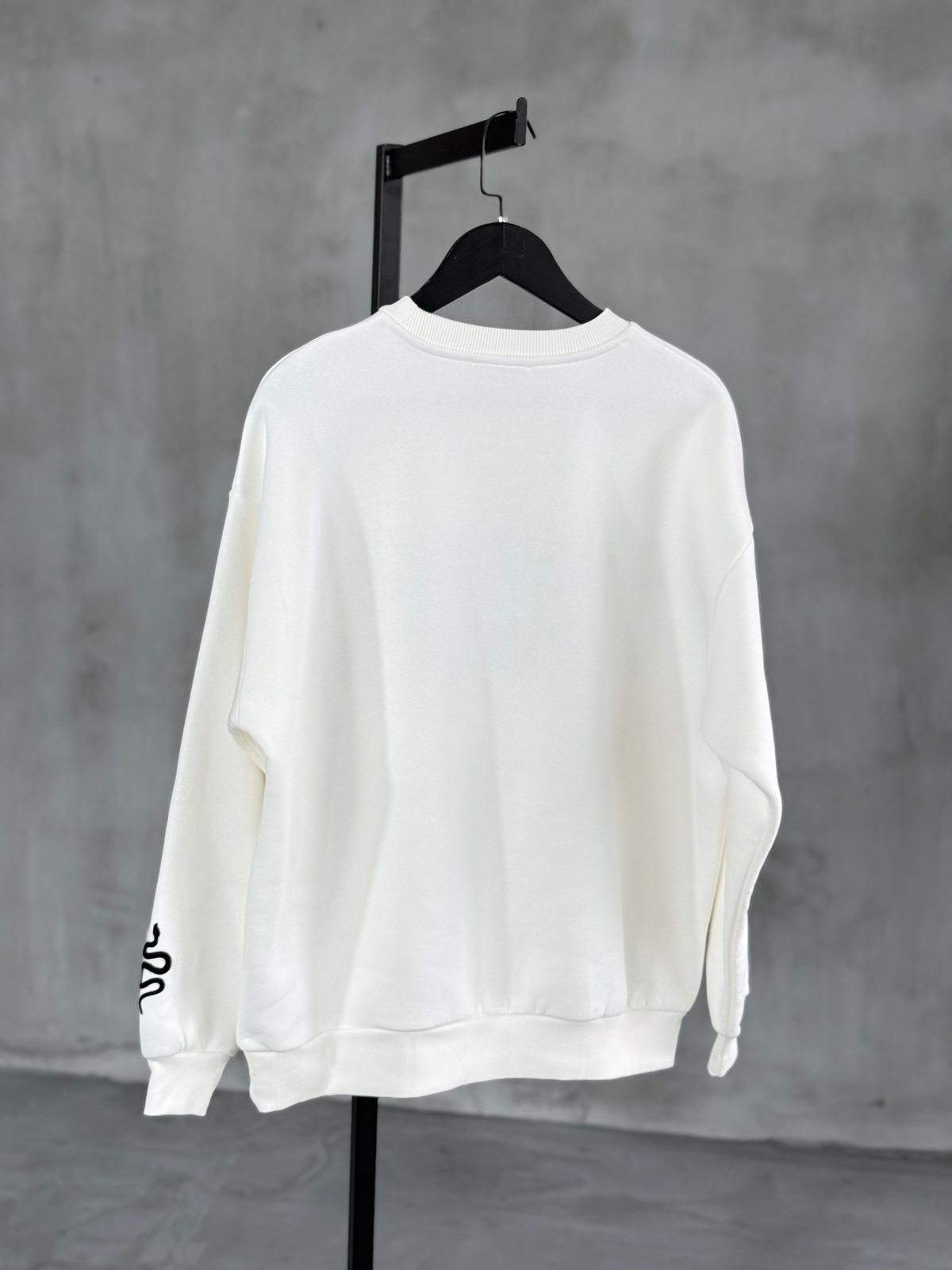 Actual Nakışlı Oversize Sweatshirt (Ekru)