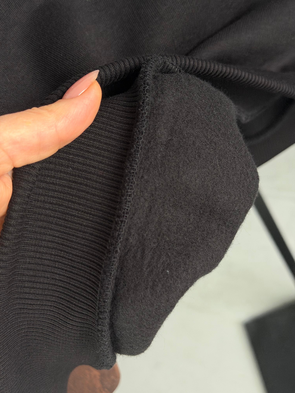 Amour Dantel Detaylı Şardonlu Sweatshirt (Siyah)