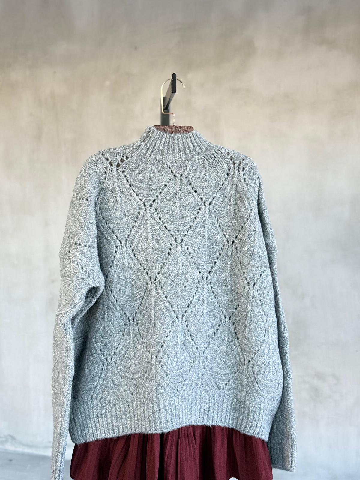 Angora Desenli Kazak (Antrasit)