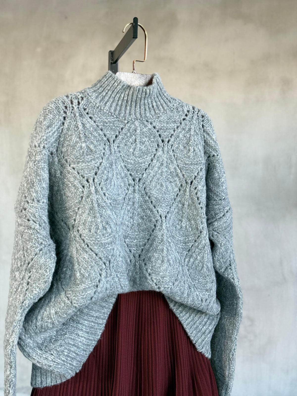 Angora Desenli Kazak (Antrasit)