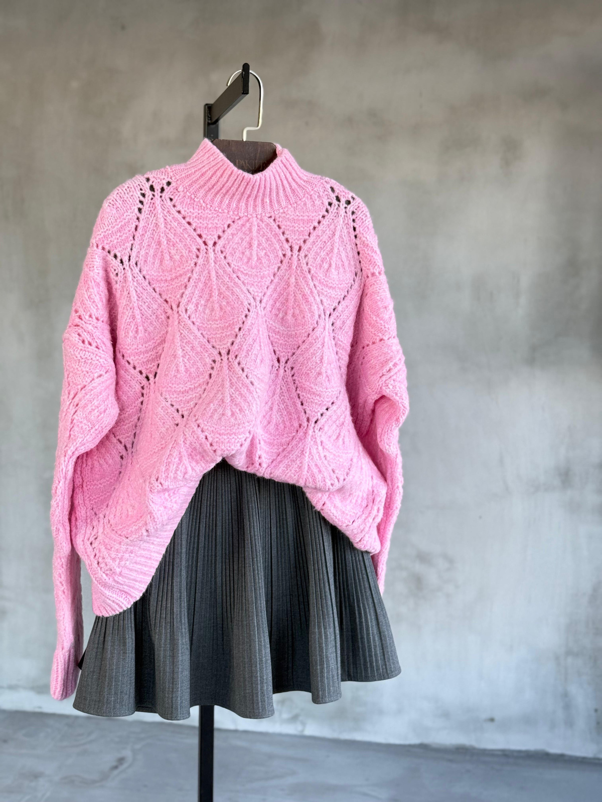 Angora Desenli Kazak (Pembe)