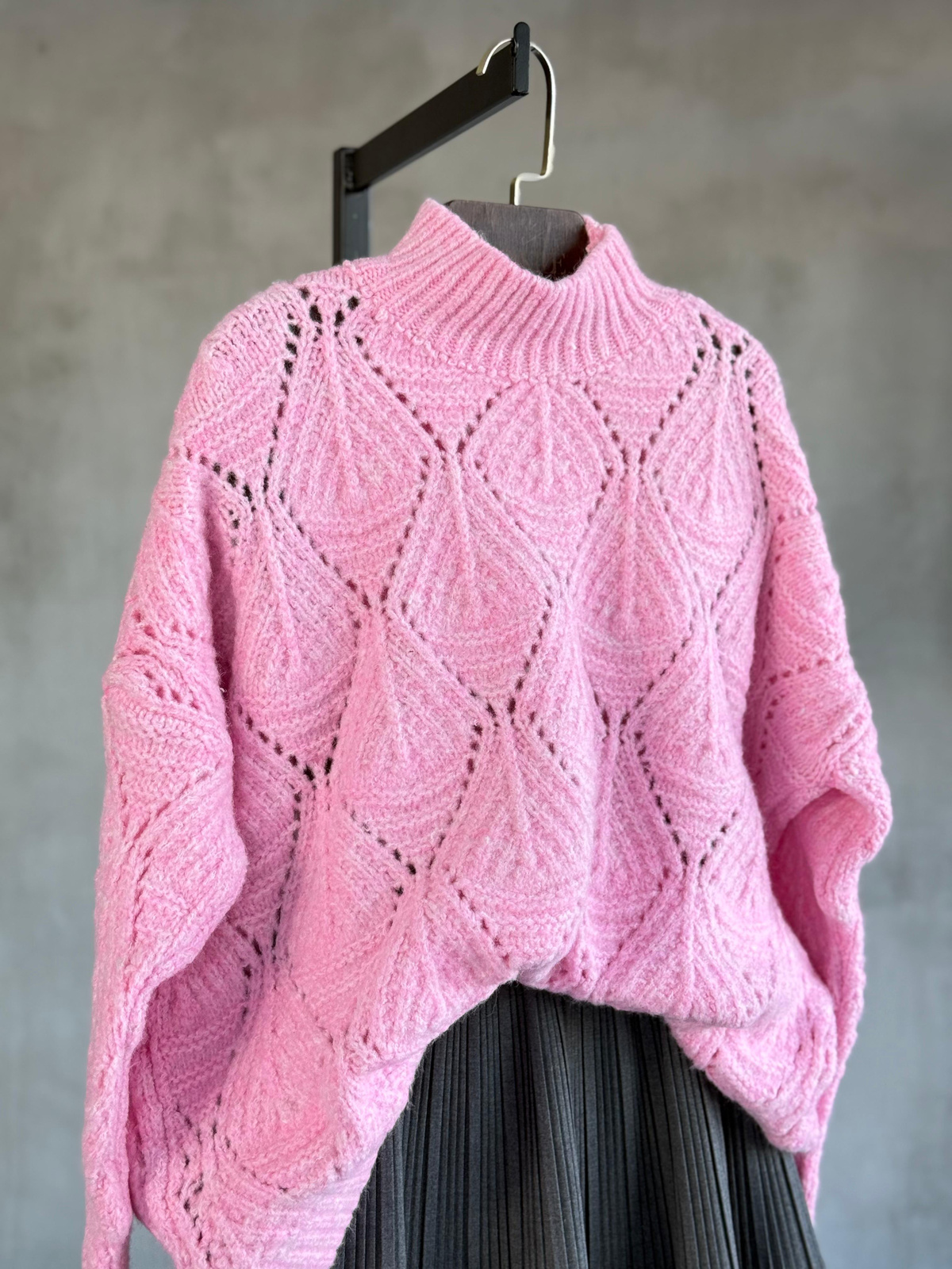 Angora Desenli Kazak (Pembe)