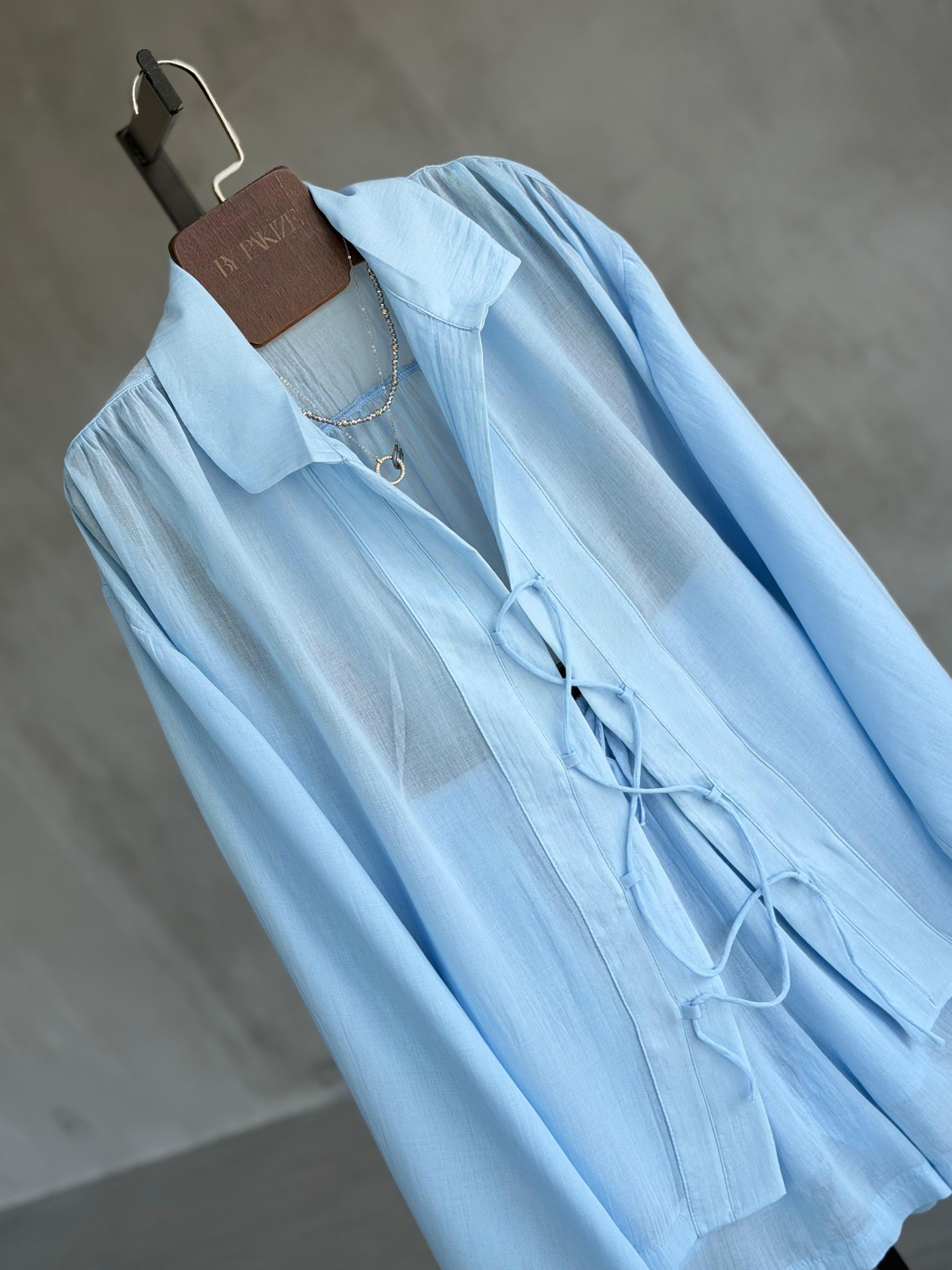 Bağlamalı Kimono Model Şort Takım (Bebe Mavisi)