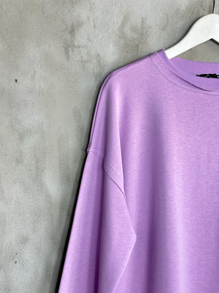 Basic Model Kadın Sweat (Lila)