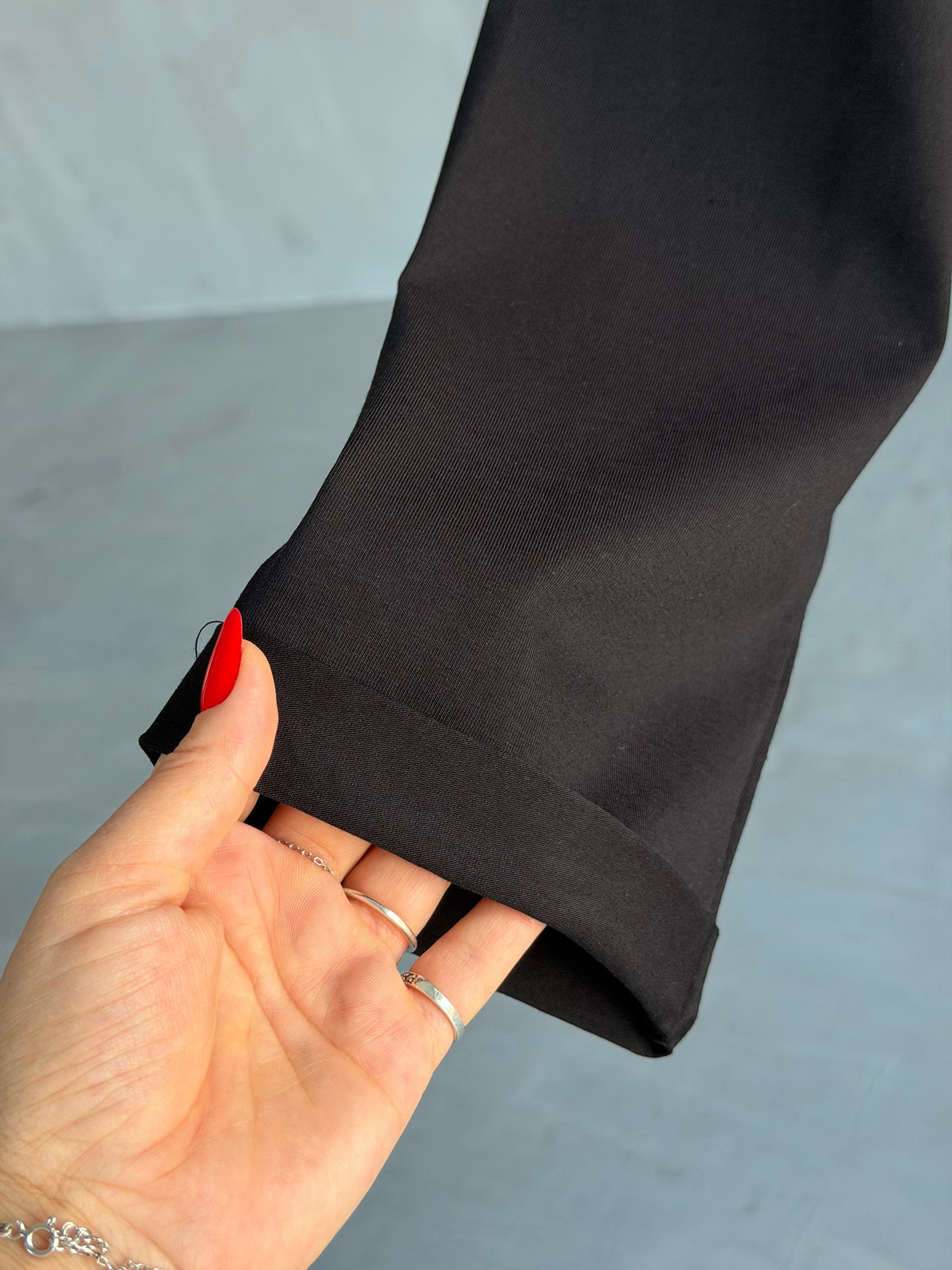 Basic Oversize Ön Arka Nakışlı Biber Tişört (Siyah)